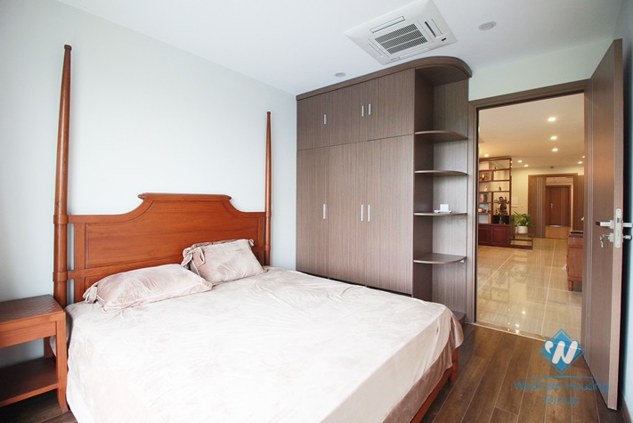 Three-bedroom apartment with large natural view for rent in Ciputra, Tay Ho, Hanoi